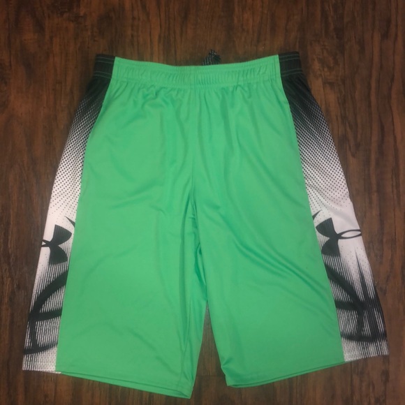 Under Armour Bottoms Under Armour Youth Xl Neon Green Shorts Loose